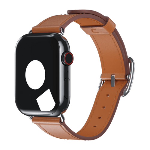 Saddle Brown Contemporary Buckle for Apple Watch