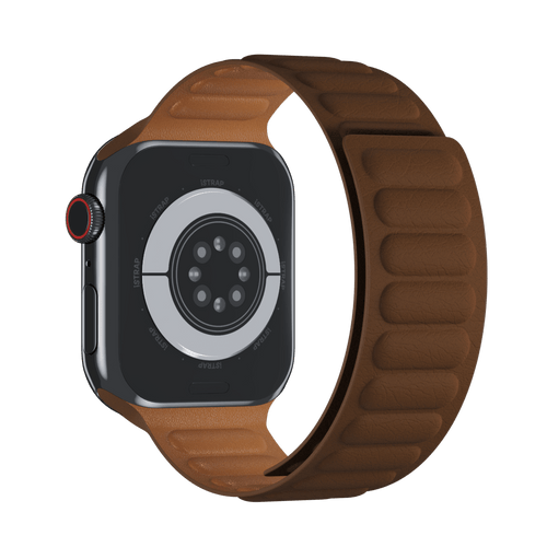 Saddle Brown Leather Link for Apple Watch