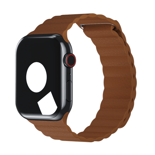 Saddle Brown Leather Loop Band for Apple Watch iSTRAP