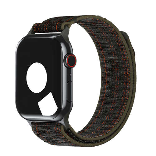 Sequoia/Orange Sport Loop Active for Apple Watch