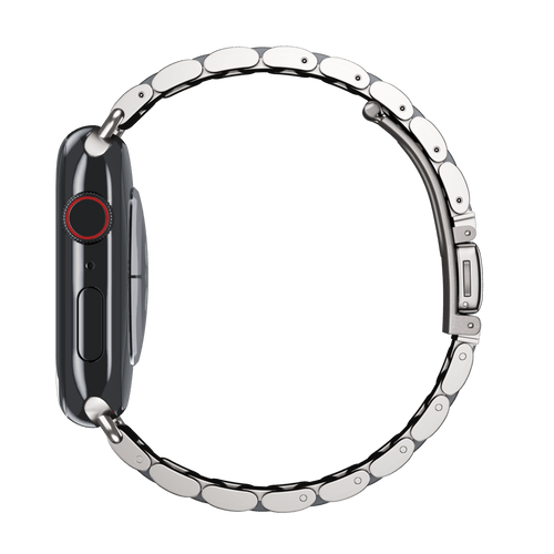 Silver/Space Black Tri-Link Bracelet for Apple Watch