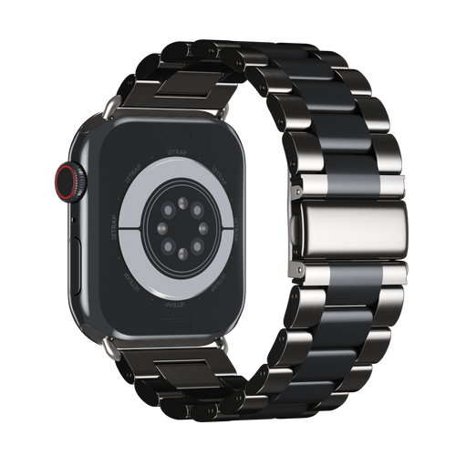 Silver/Space Black Tri-Link Bracelet for Apple Watch