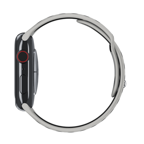 Summit White/Black Sport Band Active for Apple Watch