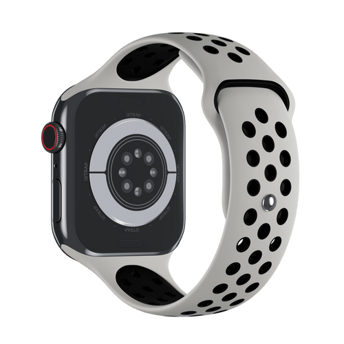 Summit White/Black Sport Band Active for Apple Watch