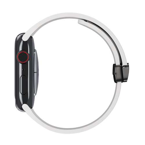 White D-Buckle Sport Band for Apple Watch