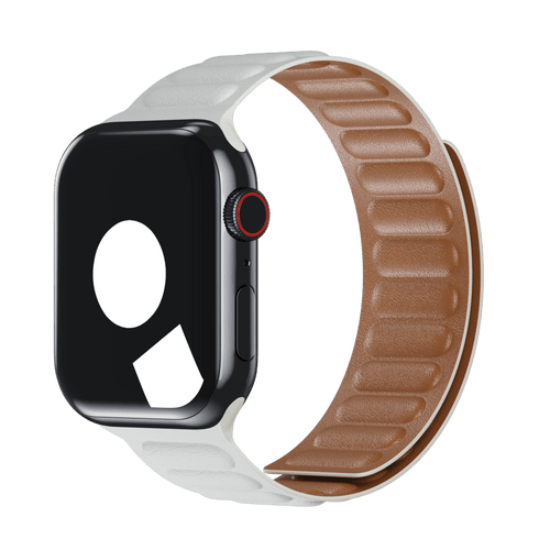 White Leather Link for Apple Watch iSTRAP