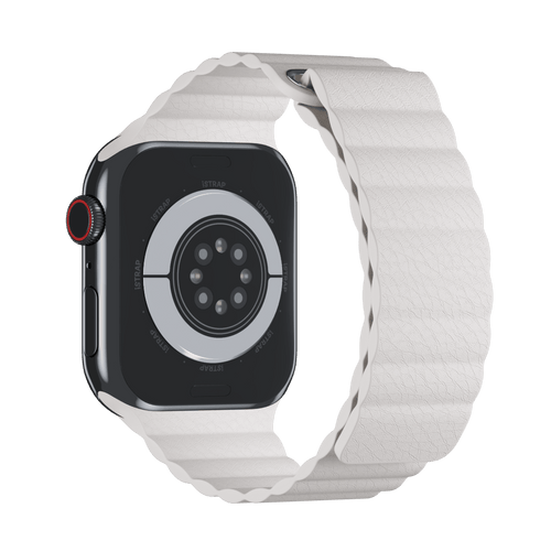 White Leather Loop for Apple Watch iSTRAP